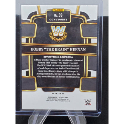 2024 Select WWE Concourse Silver Prizm Bobby “The Brain” Heenan #39