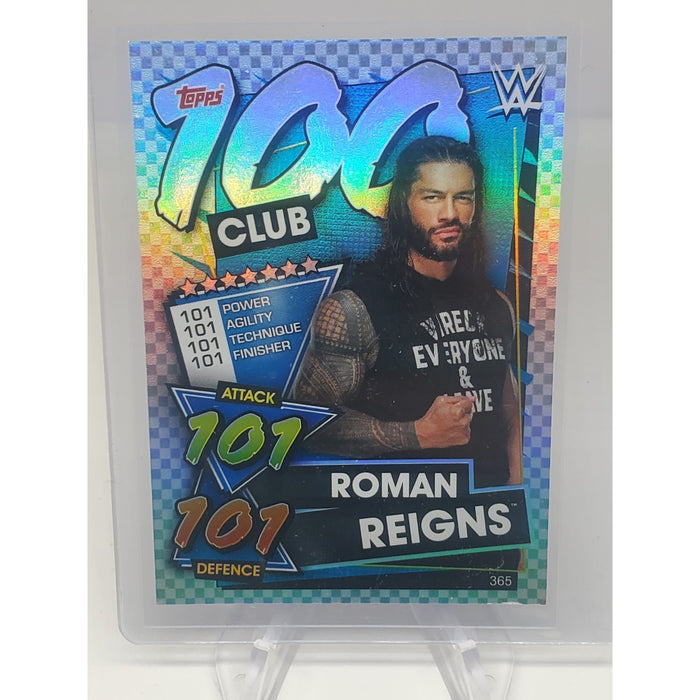 2021 Topps WWE Slam Attax 100 Club #365 Roman Reigns Wrestling Card