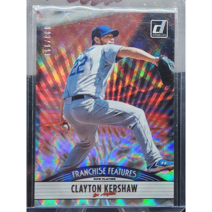 CLAYTON KERSHAW 2019 PANINI DONRUSS FRANCHISE FEATURES 083/999 #FF14