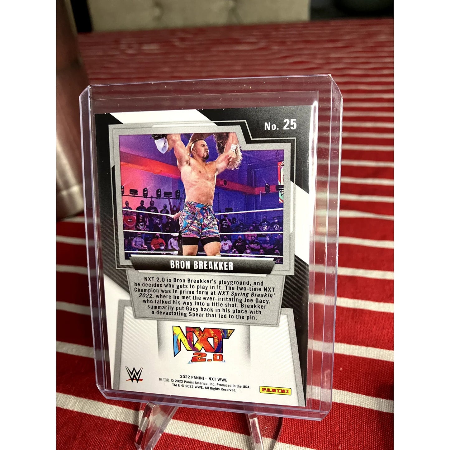 Rookie Bron Breakker 2022 Panini NXT WWE # 25 RC Base NXT 2.0