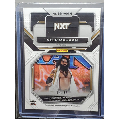 2023 WWE - Prizm - Auto Sensational Signatures - Red /99 - Veer Mahaan
