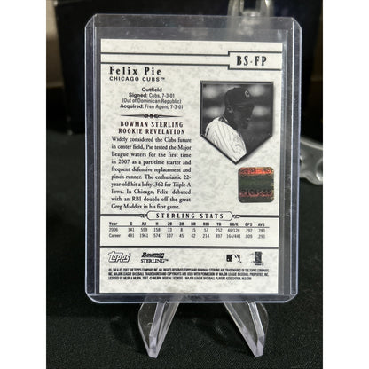 Felix Pie 2007 Bowman Sterling Signature Card # BS-FP rookie card / RC Auto