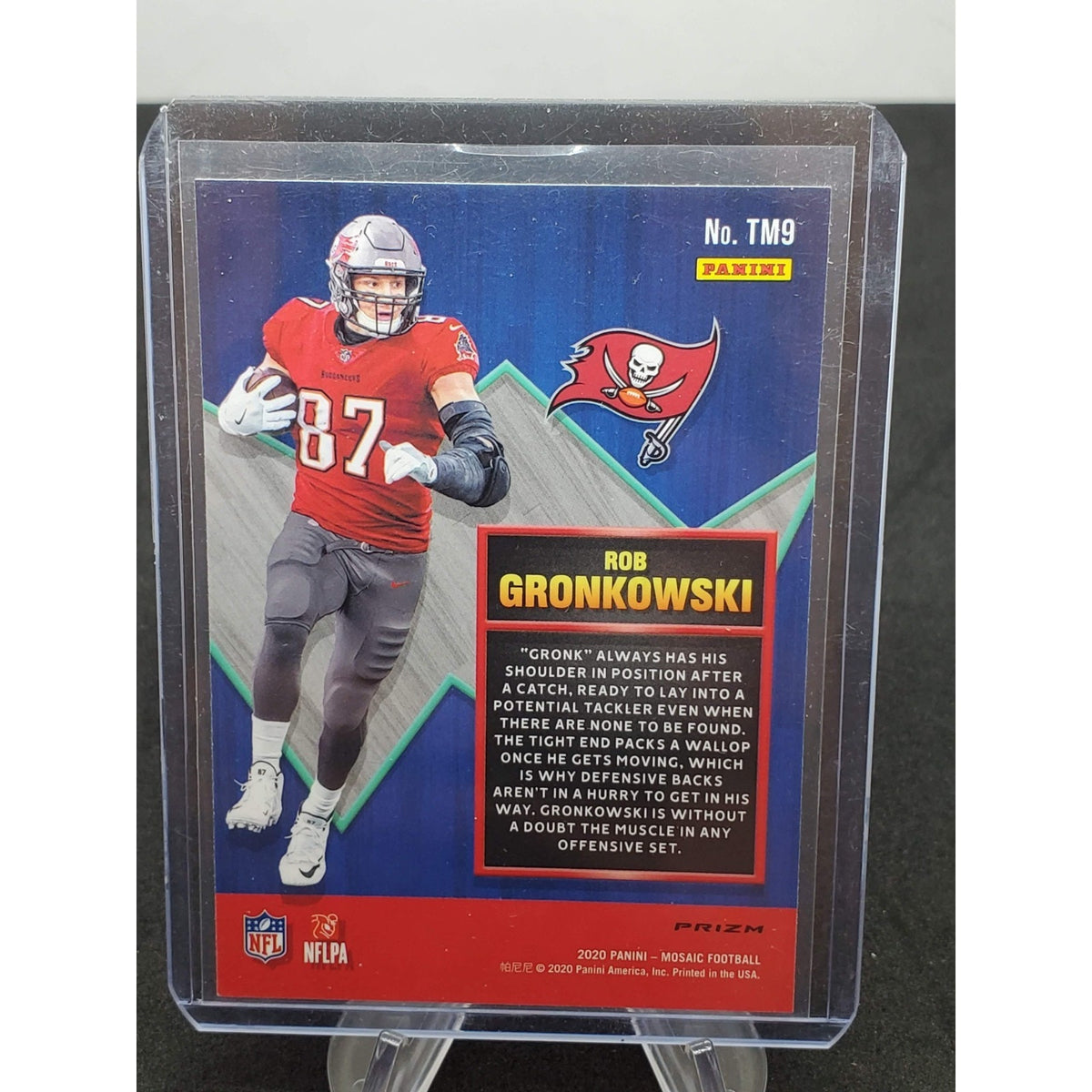 2020 Panini Mosaic - Touchdown Masters Rob Gronkowski #TM9 Green Mosaic Prizm