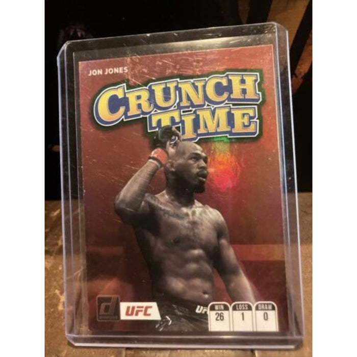 2022 Jon Jones Donruss UFC Crunch Time Green Flood Silver Holo SP #19 - Pack New