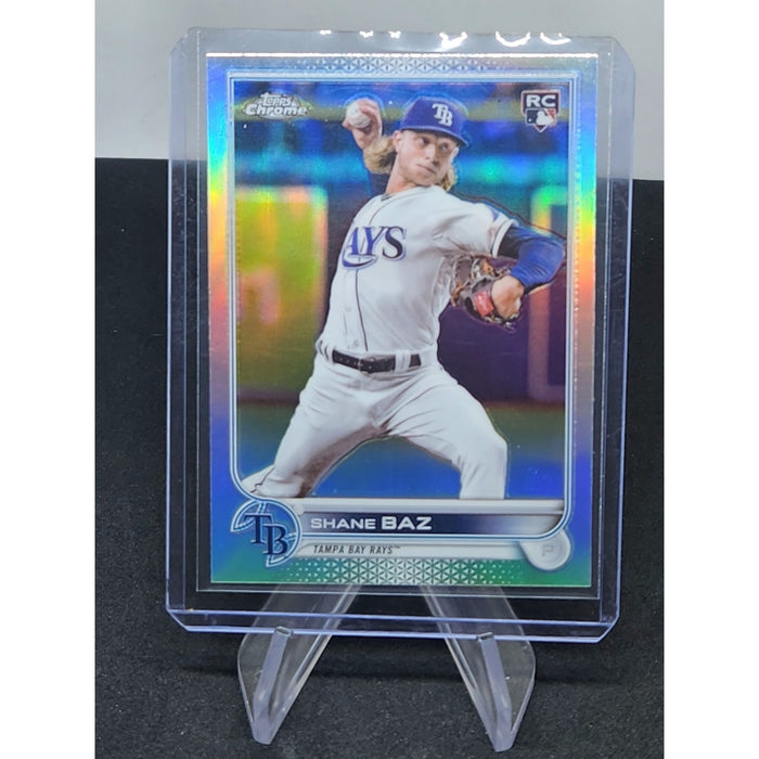 2022 Topps Chrome Refractor #201 SHANE BAZ RC Rookie Tampa Bay Rays