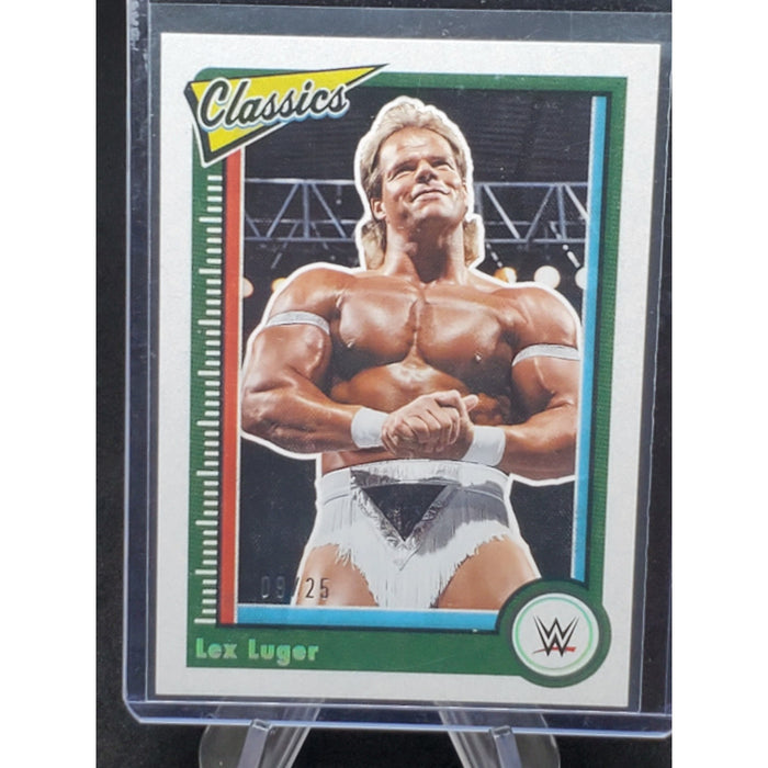 LEX LUGER 2023 CLASSICS HOLO SILVER #154 SP WWE #09/25 MINT