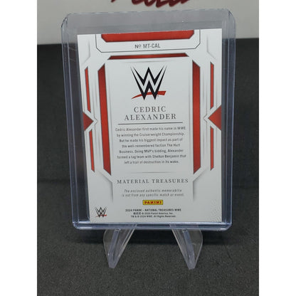 2024 Panini National Treasures WWE - Material Treasures Cedric Alexander #MT-CAL