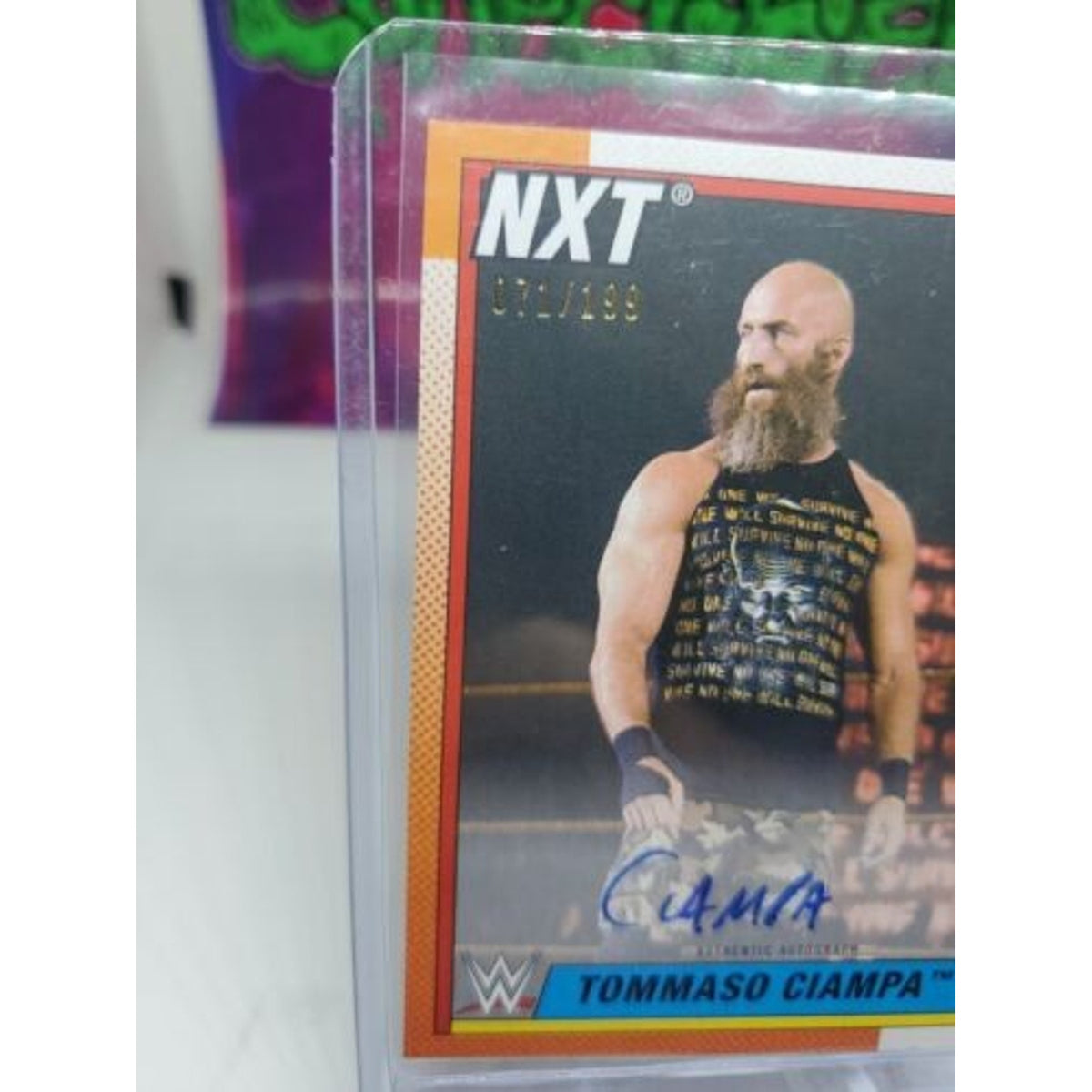 TOMMASO CIAMPA 2021 Topps WWE Heritage AUTO #/199 NXT