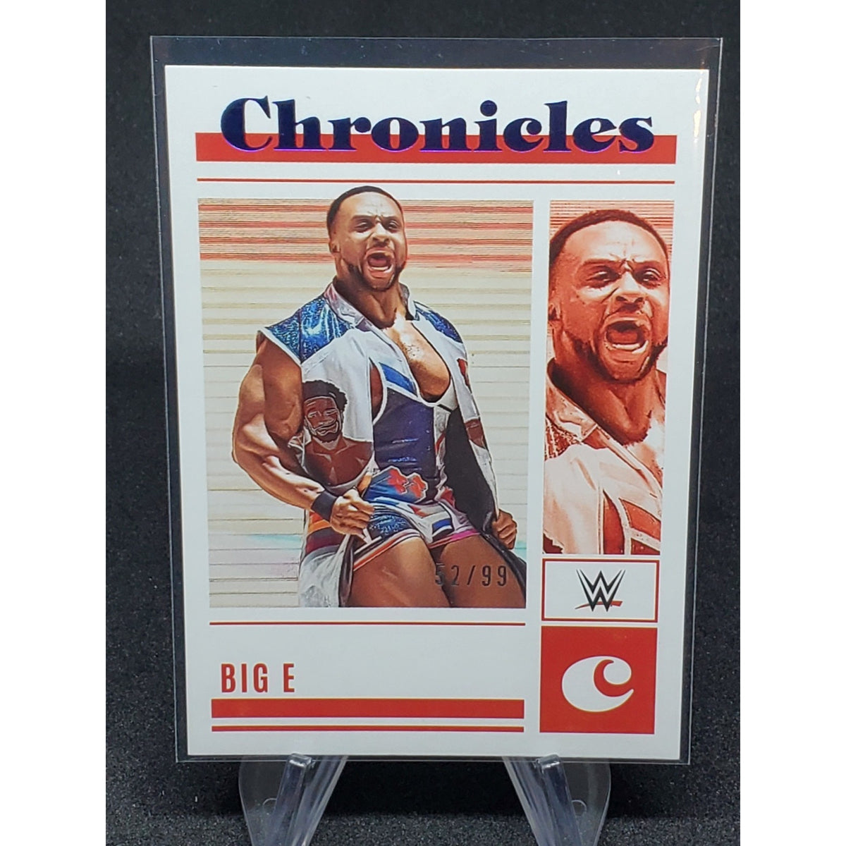 WWE #76 Big E 2023 Panini Chronicles WWE BLUE /99