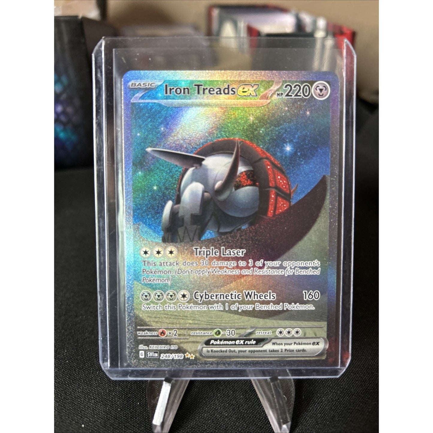 Pokémon TCG Iron Treads ex Scarlet & Violet Base Set 248/198 Holo Special...