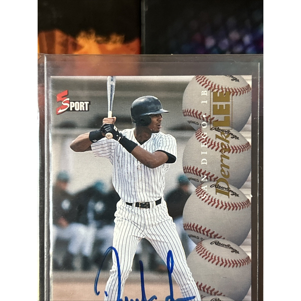 1995 Classic 5 Sport Derek Lee 🔥 Autograph Rookie Card San Diego Padres