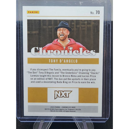 #8/25 2023 Chronicles WWE - Tony D'Angelo #70 - Silver NXT Card