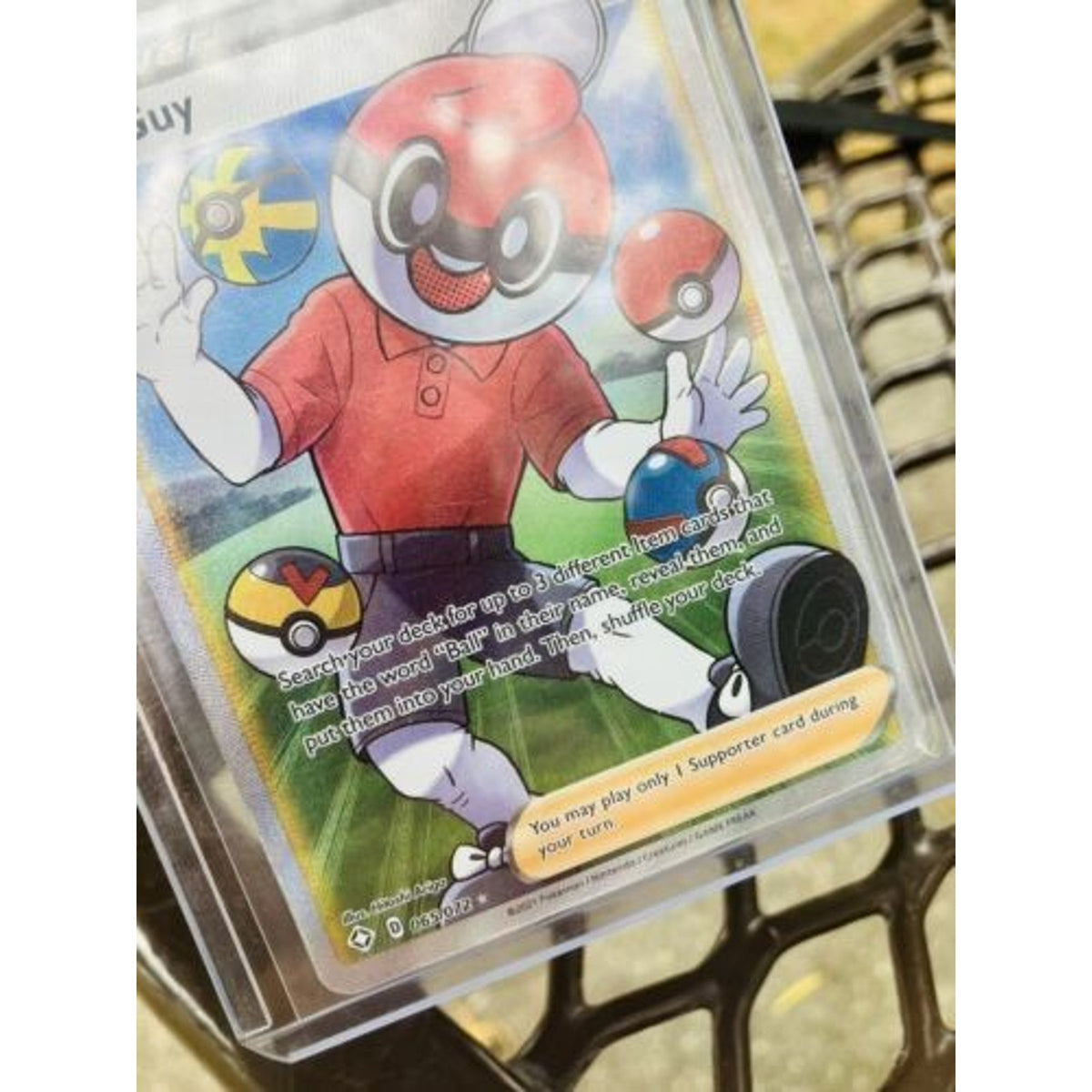 Pokemon Shining Fates Ball Guy Full Art Ultra Rare 065/072 - Pack Fre New