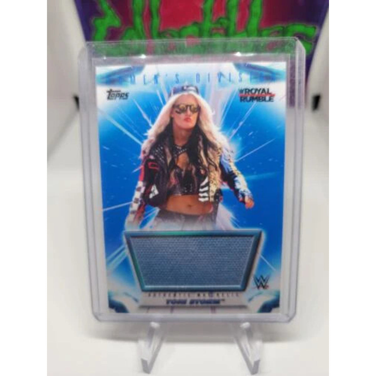 2021 TOPPS WOMEN'S DIVISION ROYAL RUMBLE Toni Storm Authentic Mat Relic #21
