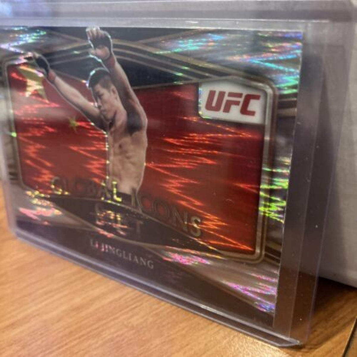 LI JINGLIANG 2022 PANINI Select UFC GLOBAL ICONS SILVER FLASH Prizm SP Pack New