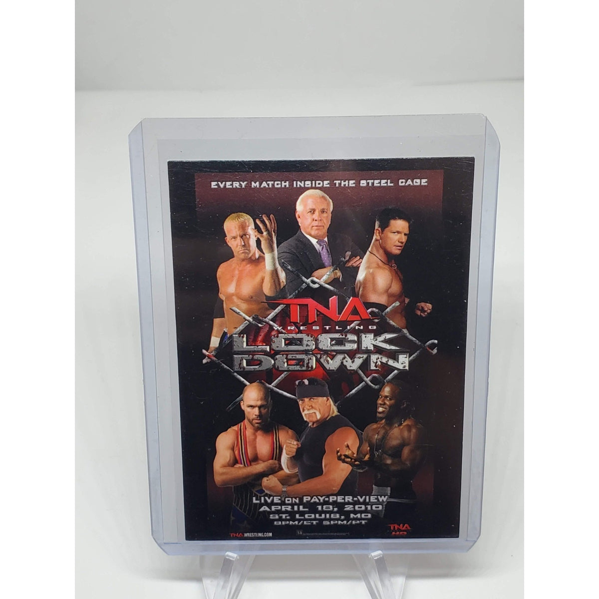 TNA LockDown Hulk Hogan Flair #72 2010 New Era Silver Parallel Card SN 11 of 30