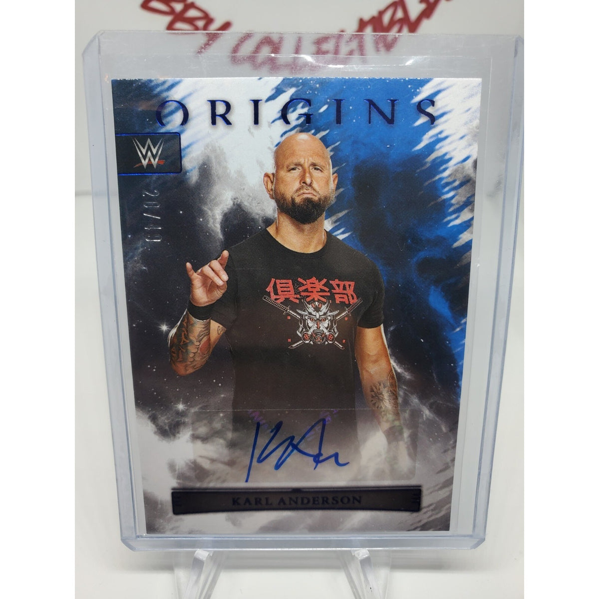 2023 Chronicles WWE Panini Origins Karl Anderson BLUE Auto Autograph Blue 20/49