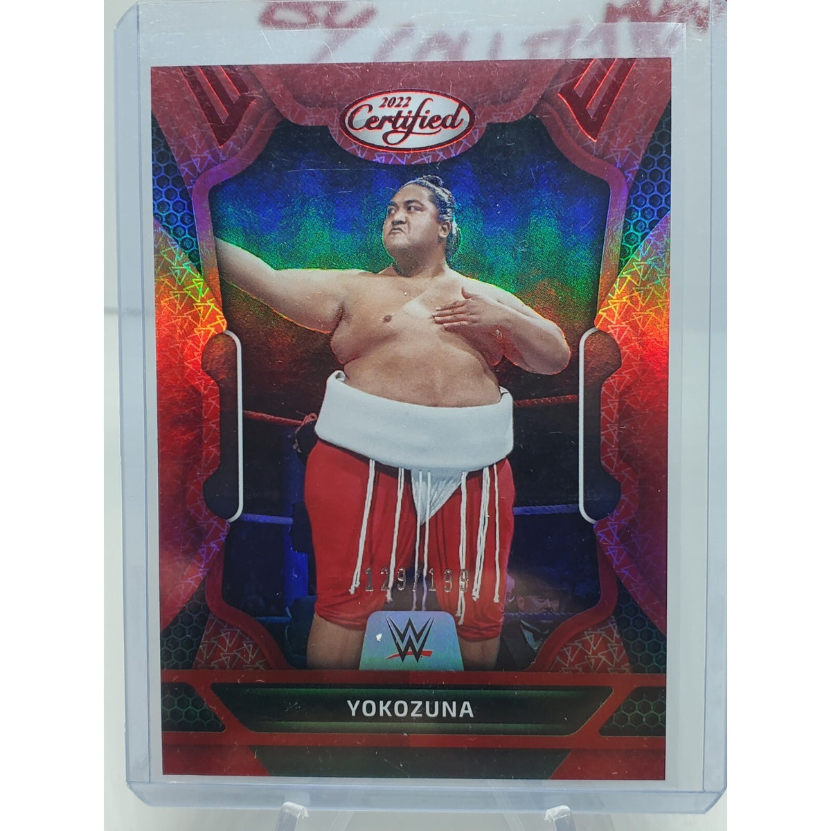 2022 Panini WWE Chronicles Red Certified Parallel Yokozuna /199 Legends