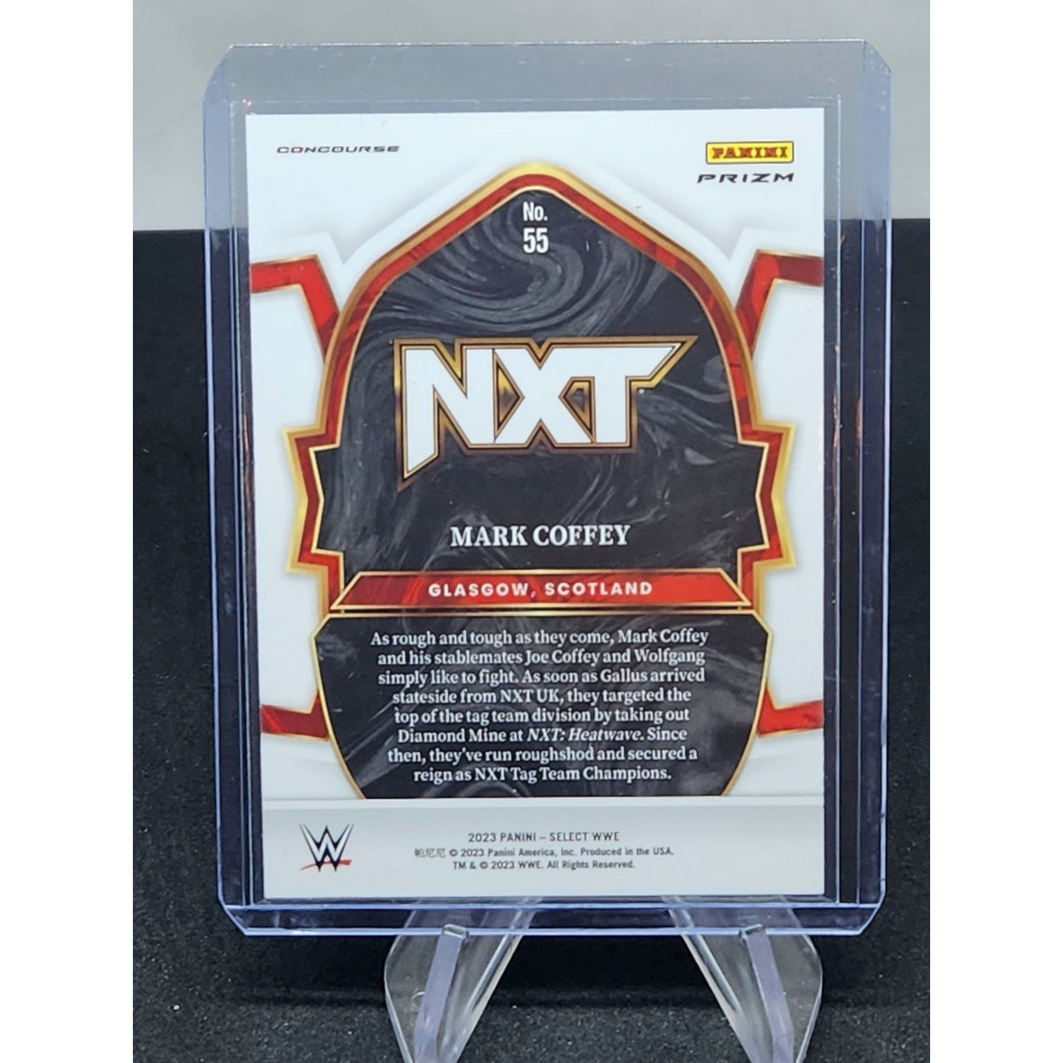 2023 Panini WWE Select Mark Coffey Silver Prizm