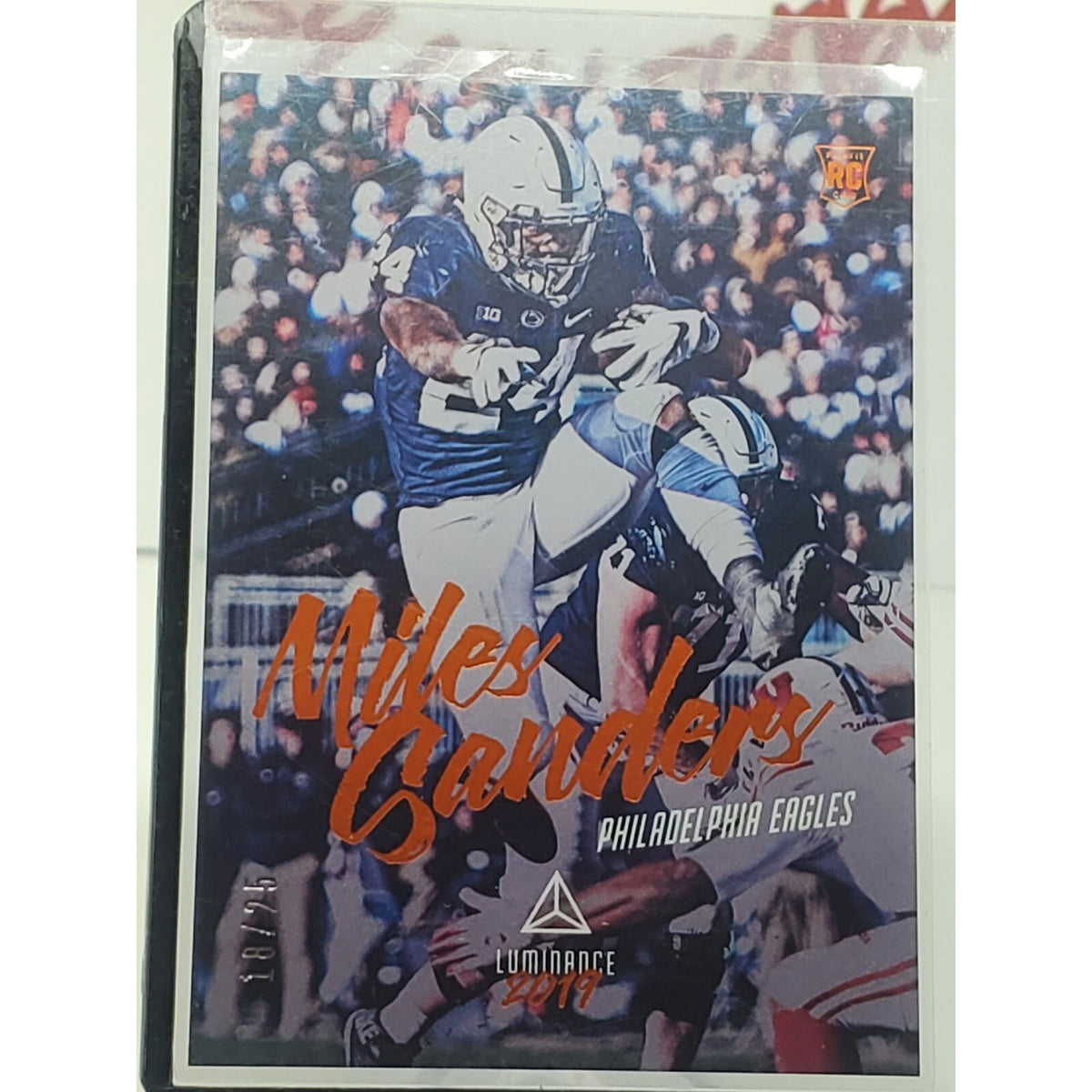 2019 Luminance Philadelphia Eagles Logo Rookie /25 Philadelphia Eagles #155
