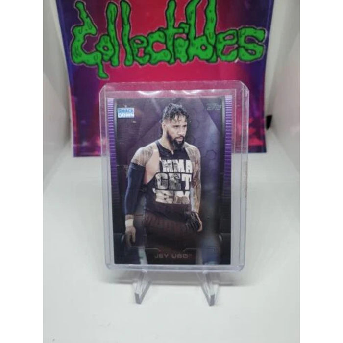 Jey Uso 2021 Topps WWE Undisputed Base Purple Parallel # /99 SmackDown Bloodline