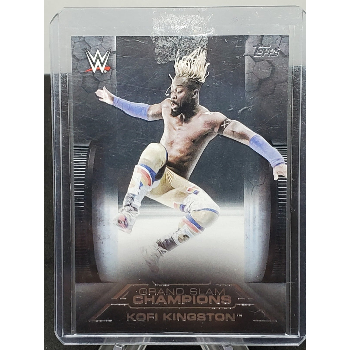 Kofi Kingston 2021 Topps WWE Undisputed Black # /5 GS-8