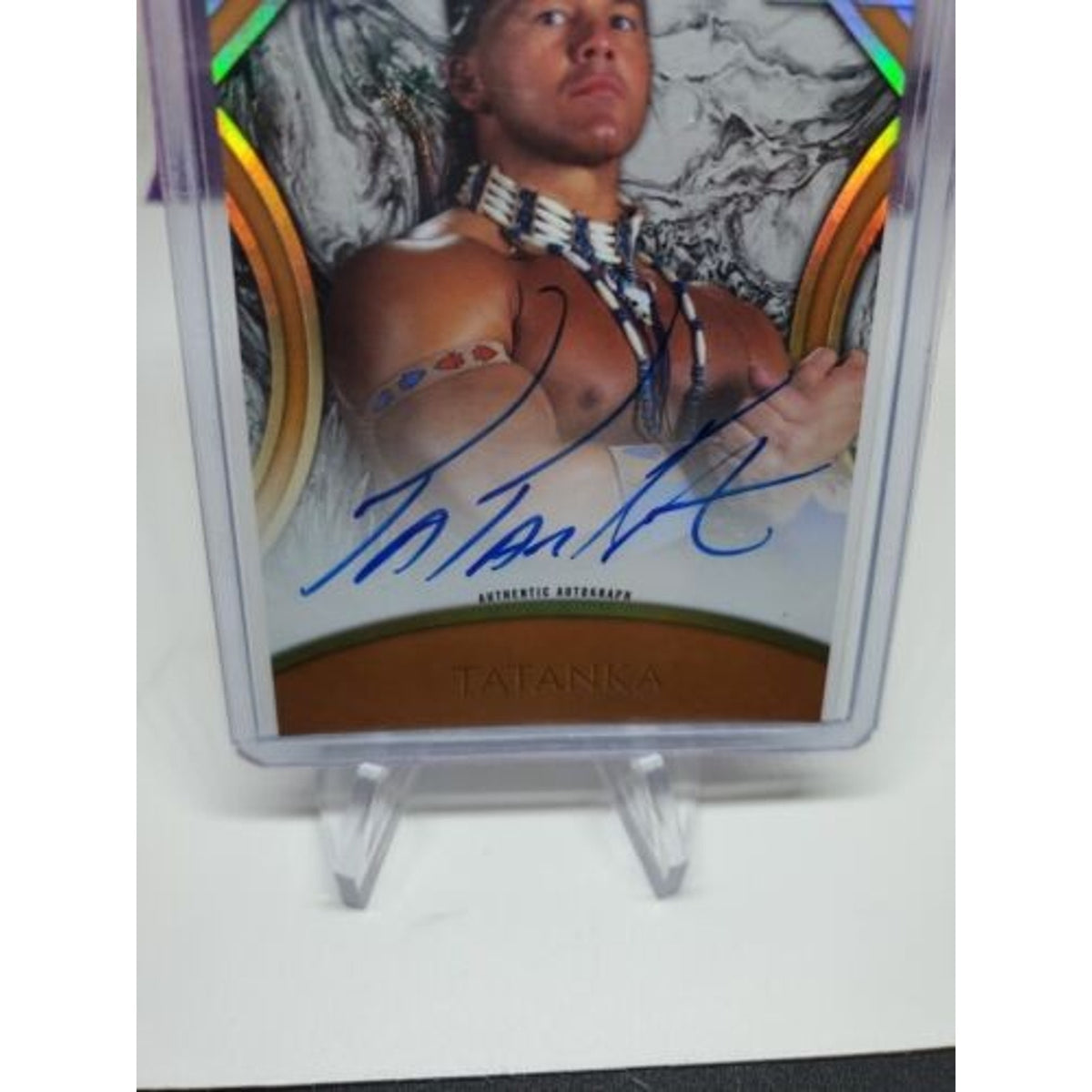 2018 Topps WWE Legends Tatanka Auto #40/99 WWE Autograph Hard Signed Tatonka