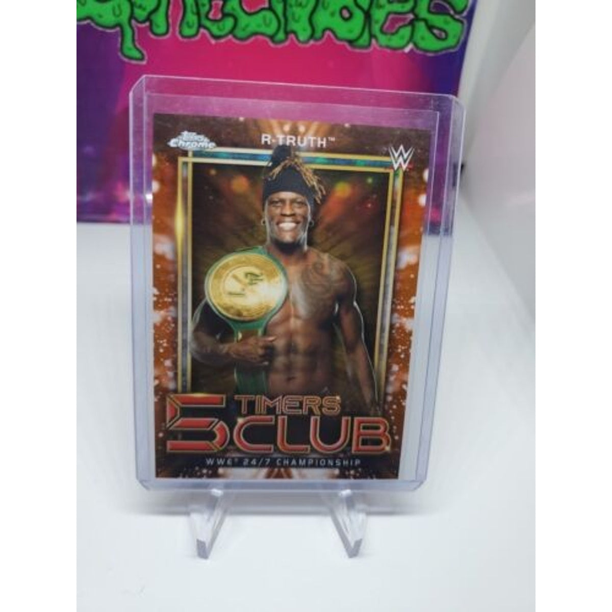 2021 Topps Chrome WWE 5 Timers Club Orange Refractor /25 R-Truth #5T-13