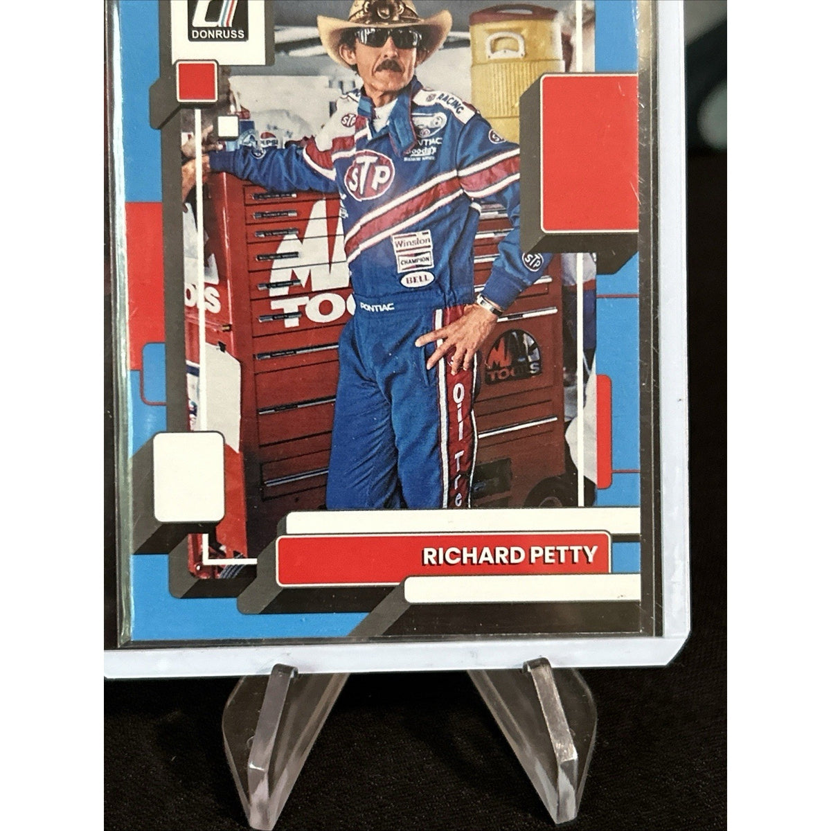 2023 Panini Donruss Racing #74 Richard Petty Blue Parallel / Pack Fresh New