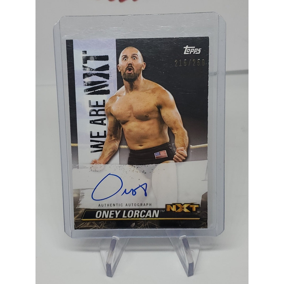 2021 Topps WWE NXT Oney Lorcan - Exclusive SP On Card Autograph - Numbered /250