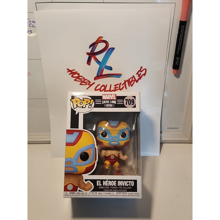 Marvel Luchadores El Heroe Invicto Iron Man Funko POP Vinyl Figure #709