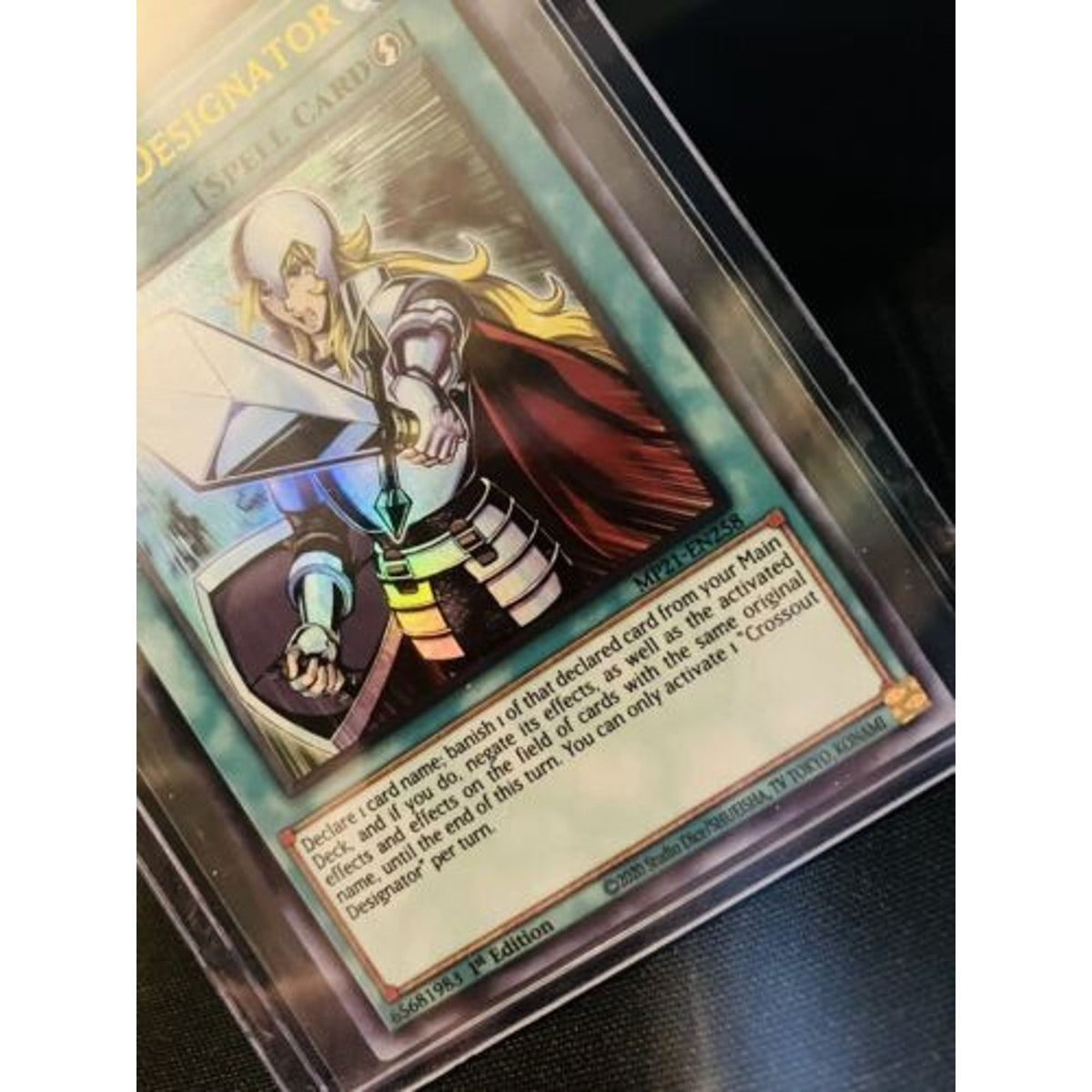 Yu-Gi-Oh! TCG Crossout Designator 2021 Tin of Ancient Battles MP21-EN258 1st Ed
