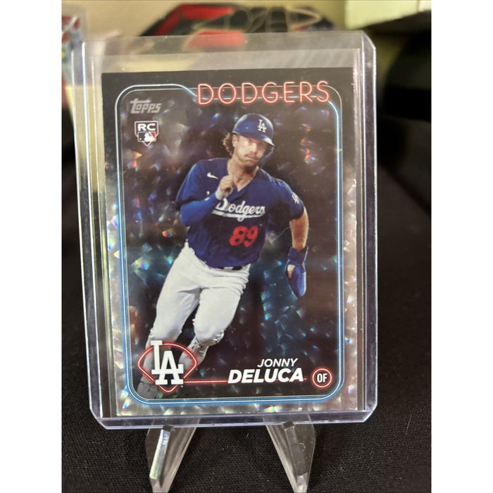2024 Topps Series 1 - Silver Crackle Foil #233 Jonny Deluca RC / Pack Fresh New