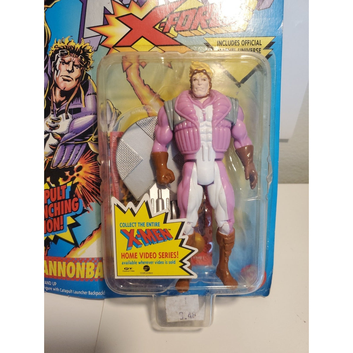 TOY BIZ X-MEN X-FORCE CANNONBALL RARE PINK VERSION MOC