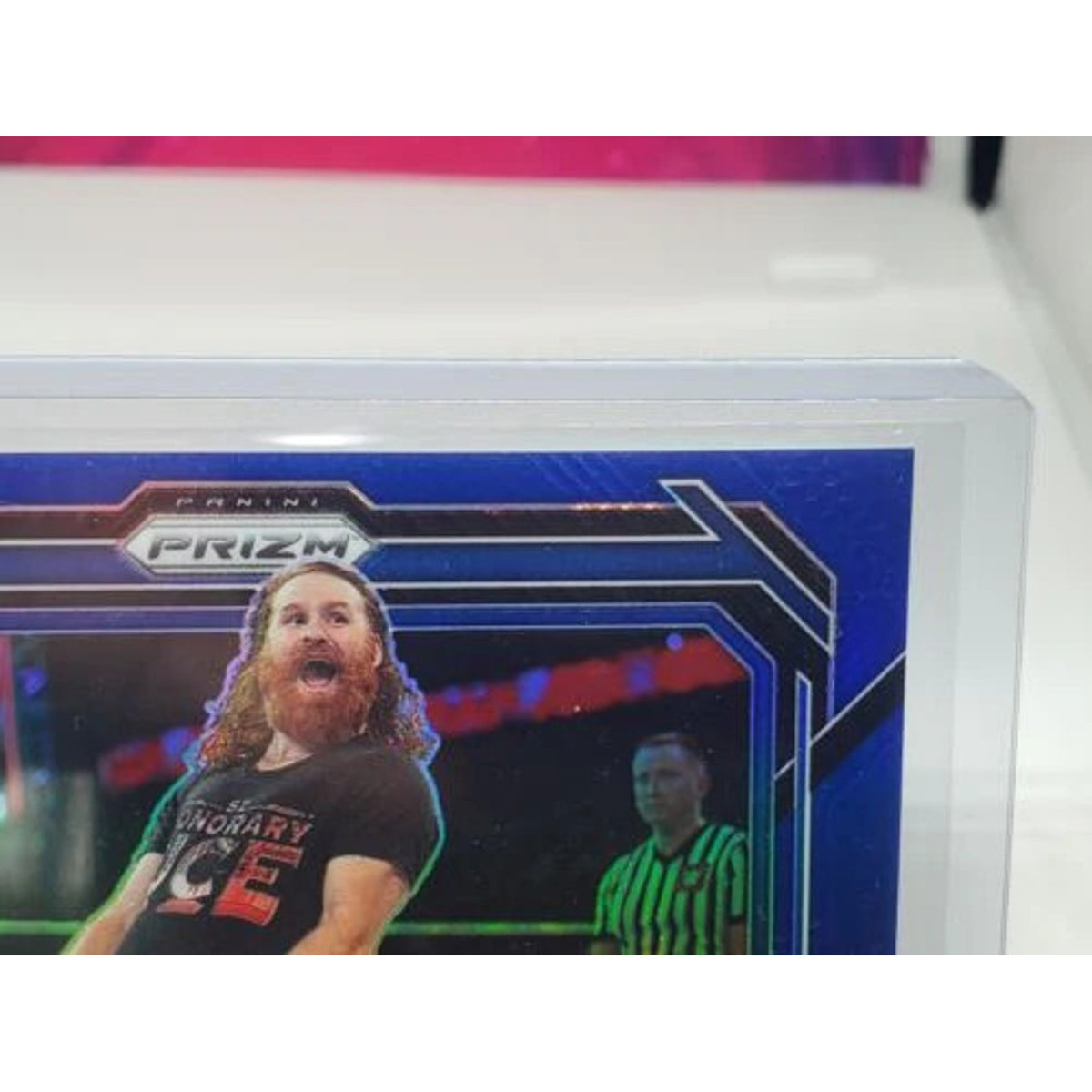 2023 Panini Prizm WWE Blue Prizm #49 Sami Zayn /199 Fresh Pull SP