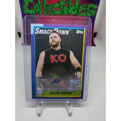 2021 Topps Heritage WWE Kevin Owens Purple Parallel Auto #/50 SP