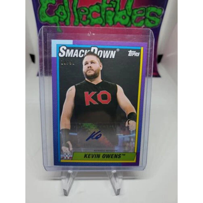 2021 Topps Heritage WWE Kevin Owens Purple Parallel Auto #/50 SP