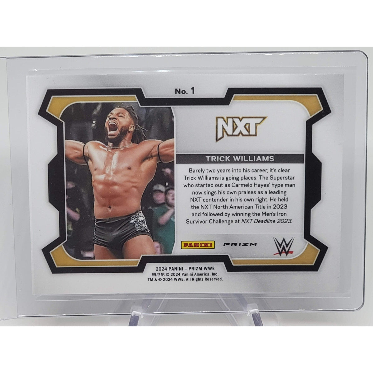 2024 Panini Prizm WWE - Trick Williams #1 Silver Prizm