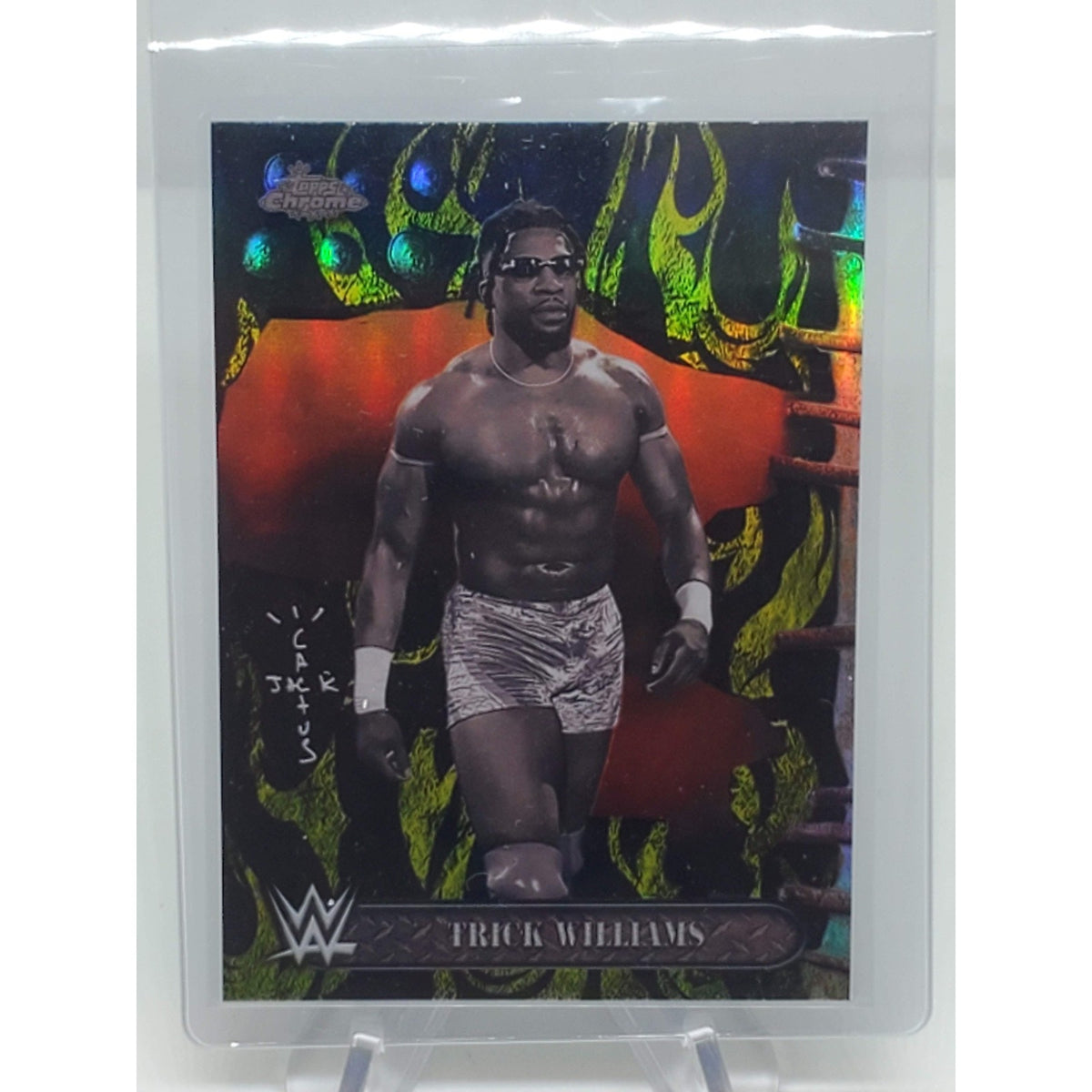 2025 Topps Chrome WWE X Cactus Jack - Trick Williams, Trick Williams #32 Black &