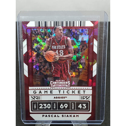 2020-21 Panini Contenders Draft Picks - Pascal Siakam #17 Cracked Ice Ticket /23