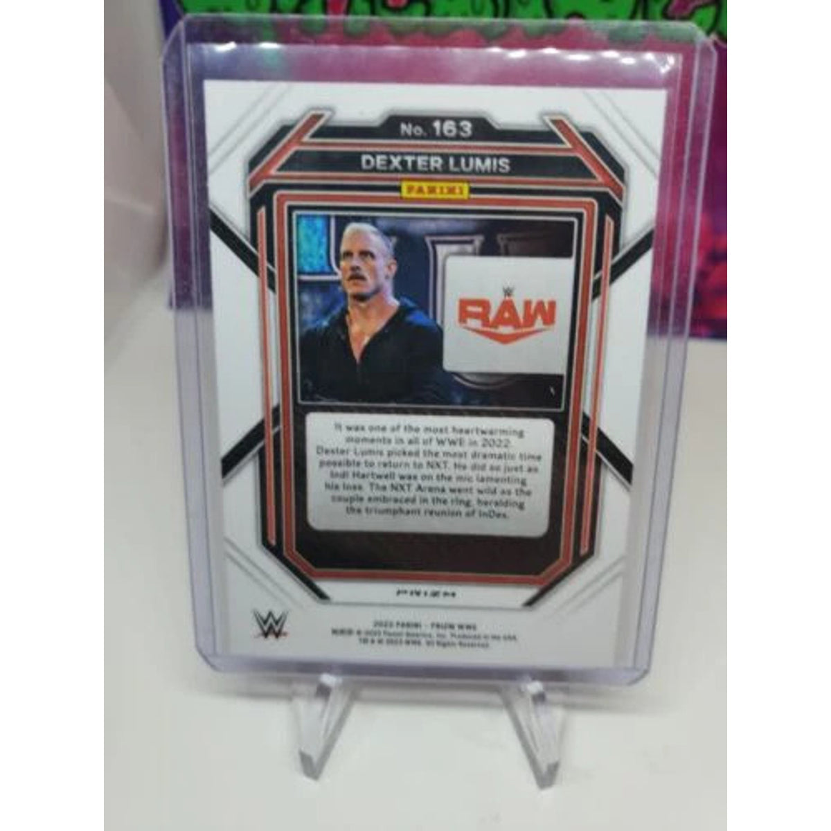 Dexter Lumis Cracked Ice Prizm #163 2023 WWE Panini Prizm RAW