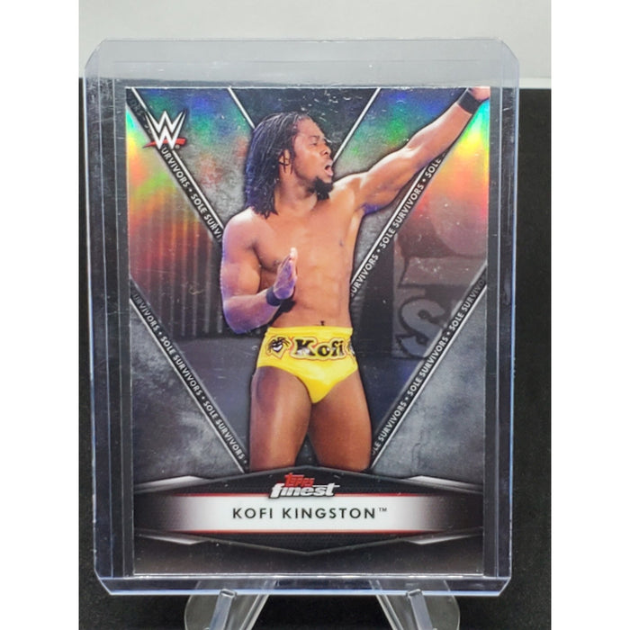 2021 Topps Finest WWE - Kofi Kingston Sole Survivors - Refractor #SS-5