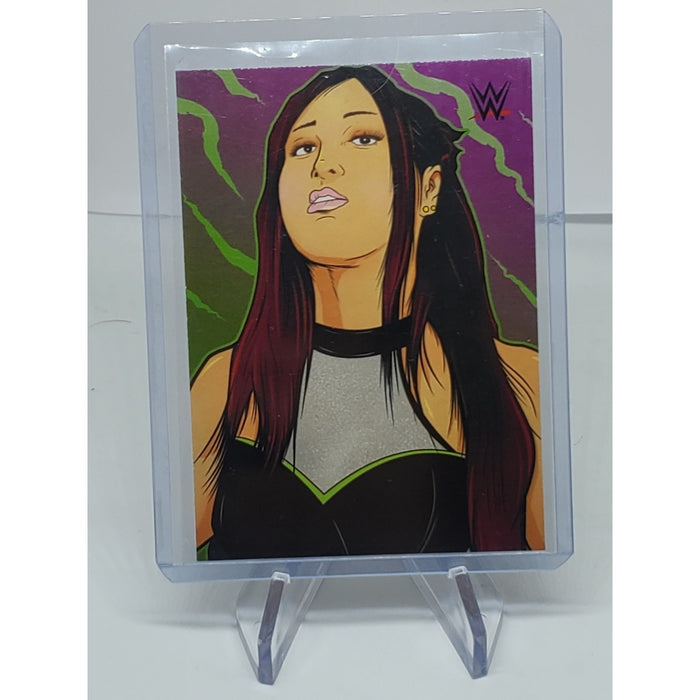 IO Shirai 2021 Topps WWE NXT Migsmedia1 Illustrated Art #4 Iyo Sky