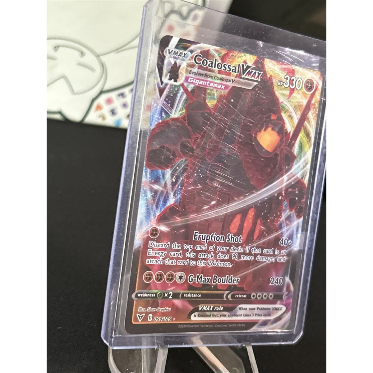 Coalossal Vmax 099/185 Vivid Voltage Pokemon TCG - Pack Fresh New - Top Loaded