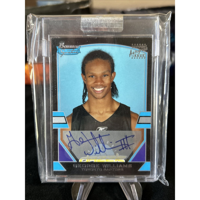 F69430 2003-04 Bowman Signature Ed Silver #117 George Williams AUTO 250/1250