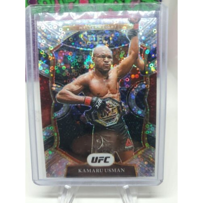 Kamaru Usman 2021 UFC Select H2 Exclusive Silver Disco Concourse SP Nigeria