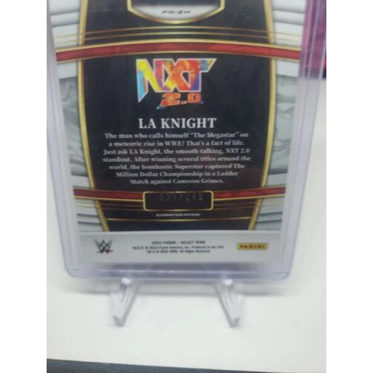 2022 PANINI Select WWE LA Knight Red /249 #1 CONCOURSE YEAH!