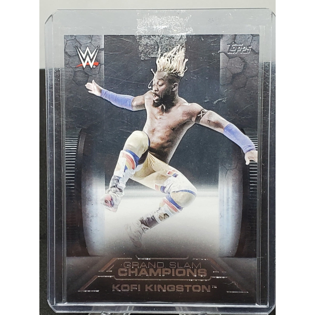 Kofi Kingston 2021 Topps WWE Undisputed Black # /5 GS-8