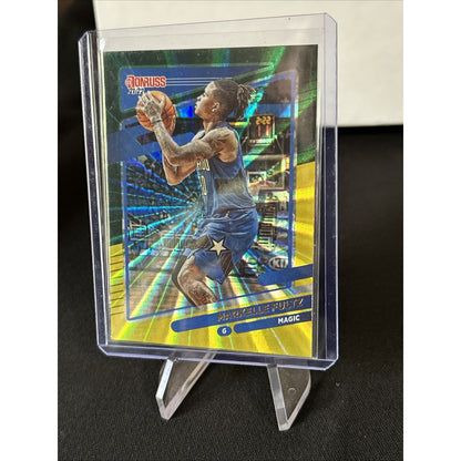 2021-22 Donruss Holo Green and Yellow Laser #151 Markelle Fultz Orlando Magic