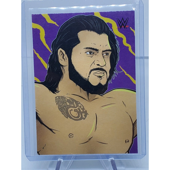 2021 TOPPS WWE NXT WRESTLING MM-7 MIGSMEDIA ILLUSTRATED ART CARD SANTOS ESCOBAR